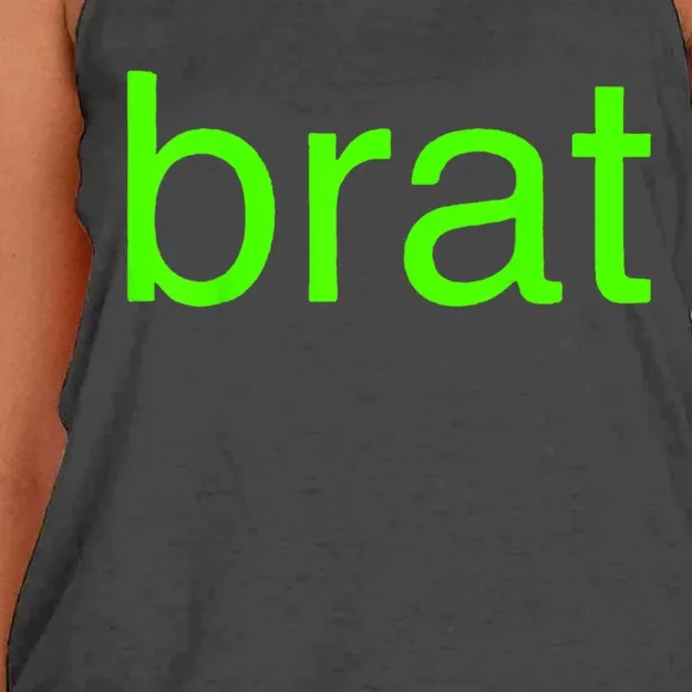 Trending Green Brat Women's Knotted Racerback Tank