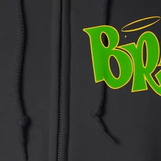 Trending Green Brat Full Zip Hoodie