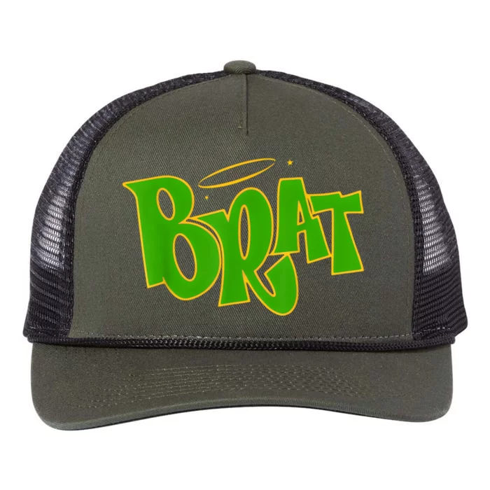 Trending Green Brat Retro Rope Trucker Hat Cap