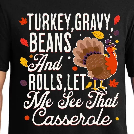 Turkey Gravy Beans And Rolls Let Me See That Casserole Pajama Set