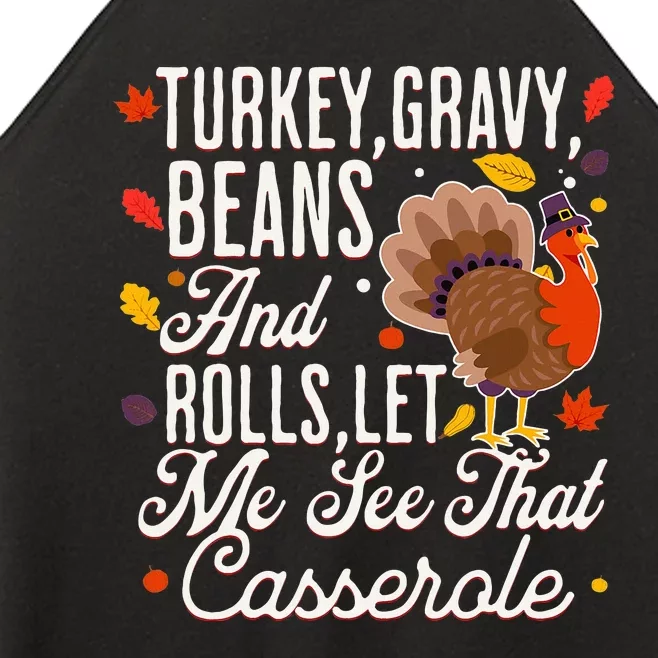 Turkey Gravy Beans And Rolls Let Me See That Casserole Women’s Perfect Tri Rocker Tank