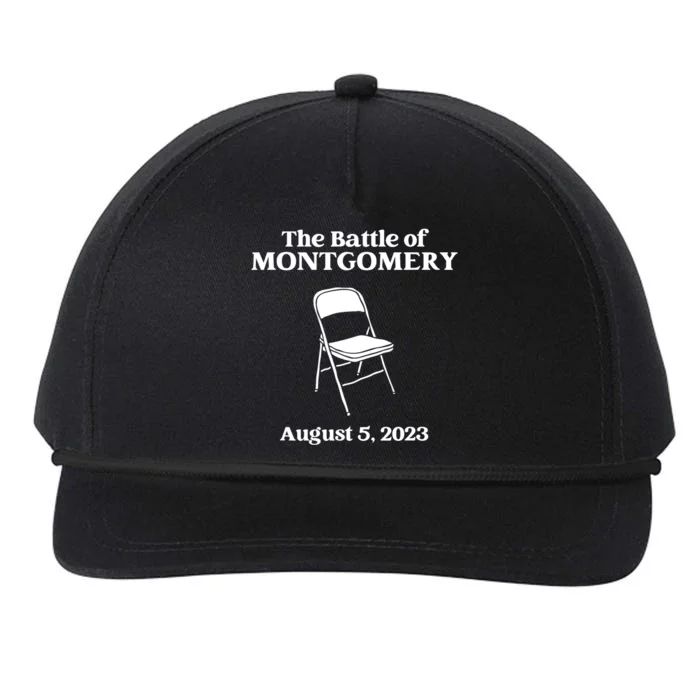 The Great Battle Of Montgomery Folding Chair Funny Snapback Five-Panel Rope Hat