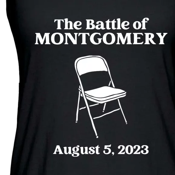 The Great Battle Of Montgomery Folding Chair Funny Ladies Essential Flowy Tank