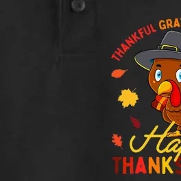 Thankful Grateful Blessed Thanksgiving Turkey Dry Zone Grid Performance Polo