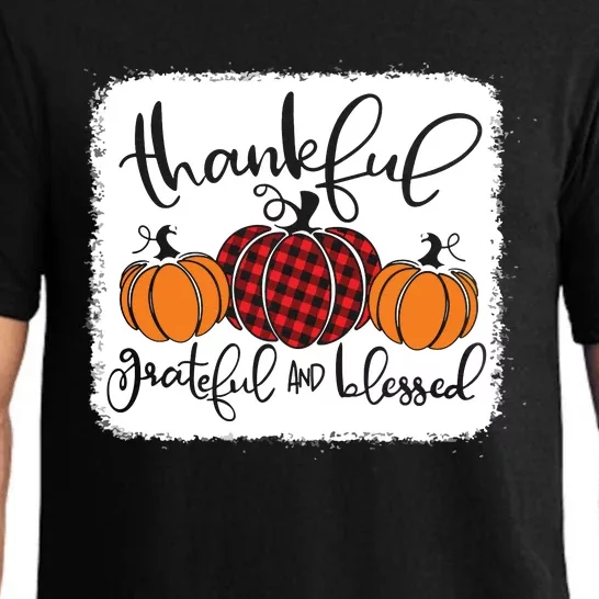 Thankful Grateful Blessed Thanksgiving Pajama Set