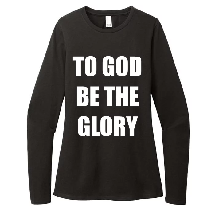 To God Be The Glory Womens CVC Long Sleeve Shirt