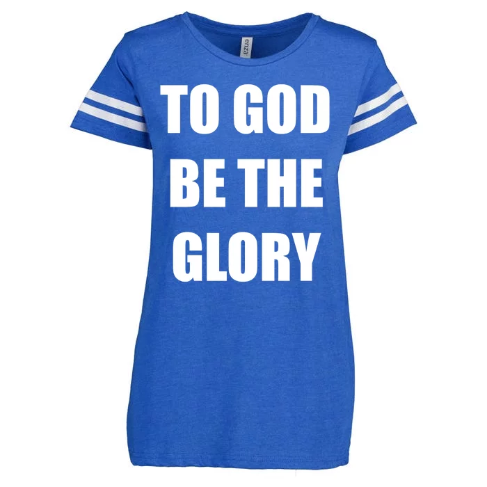 To God Be The Glory Enza Ladies Jersey Football T-Shirt