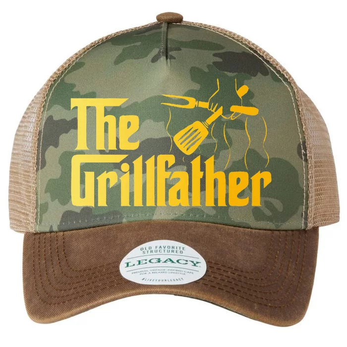 The Grillfather Bbq Grill & Smoker Barbecue Chef Legacy Tie Dye Trucker Hat