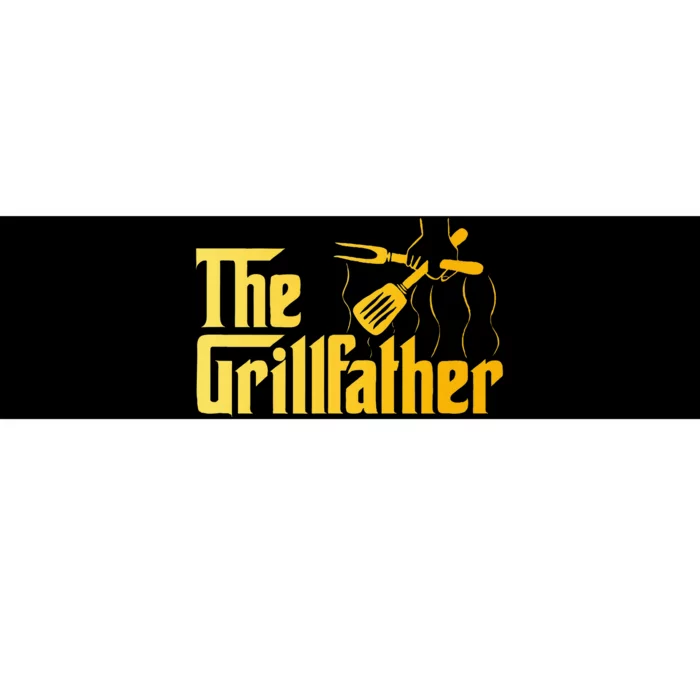 The Grillfather Bbq Grill & Smoker Barbecue Chef Bumper Sticker