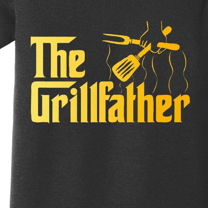 The Grillfather Bbq Grill & Smoker Barbecue Chef Baby Bodysuit