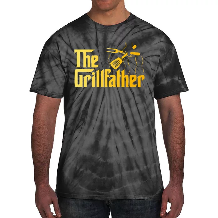 The Grillfather Bbq Grill & Smoker Barbecue Chef Tie-Dye T-Shirt