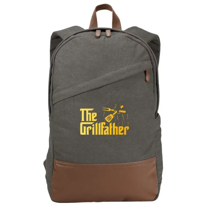 The Grillfather Bbq Grill & Smoker Barbecue Chef Cotton Canvas Backpack