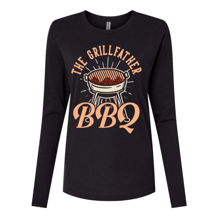 The Grillfather Bbq Gift Womens Cotton Relaxed Long Sleeve T-Shirt