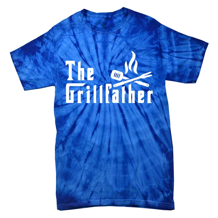 The Grillfather Barbeque And Grilling Gift For Dad And Grandpa Gift Tie-Dye T-Shirt