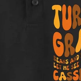 Turkey Gravy Beans And Rolls Casserole Funny Thanksgiving Dry Zone Grid Performance Polo