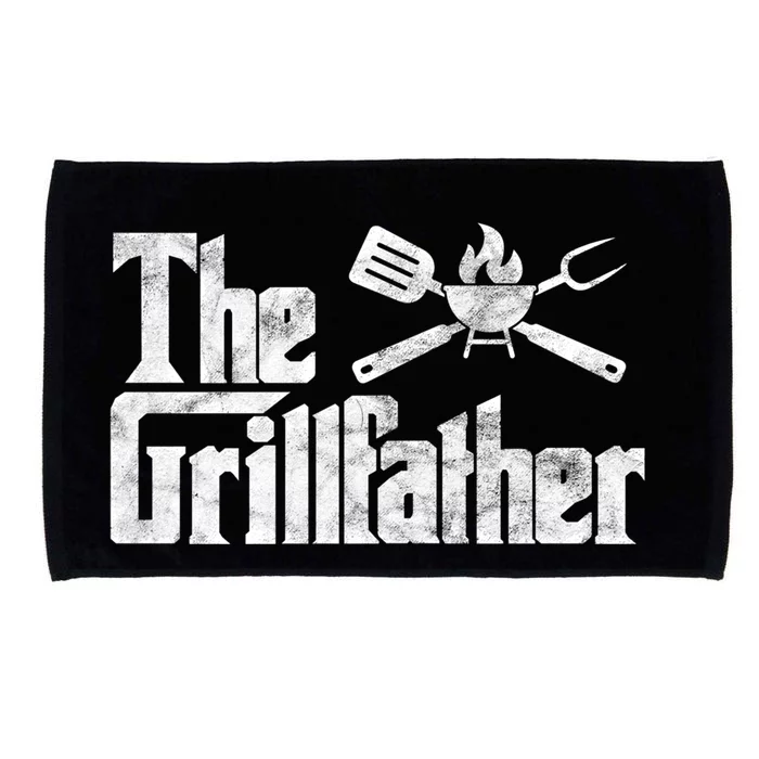 The Grillfather Bbq Grill Smoker Barbecue Chef Grill Master Gift Microfiber Hand Towel