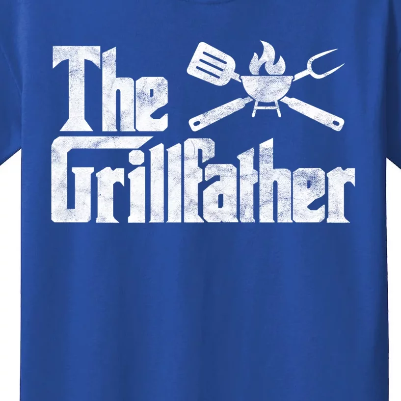 The Grillfather Bbq Grill Smoker Barbecue Chef Grill Master Gift Kids T-Shirt