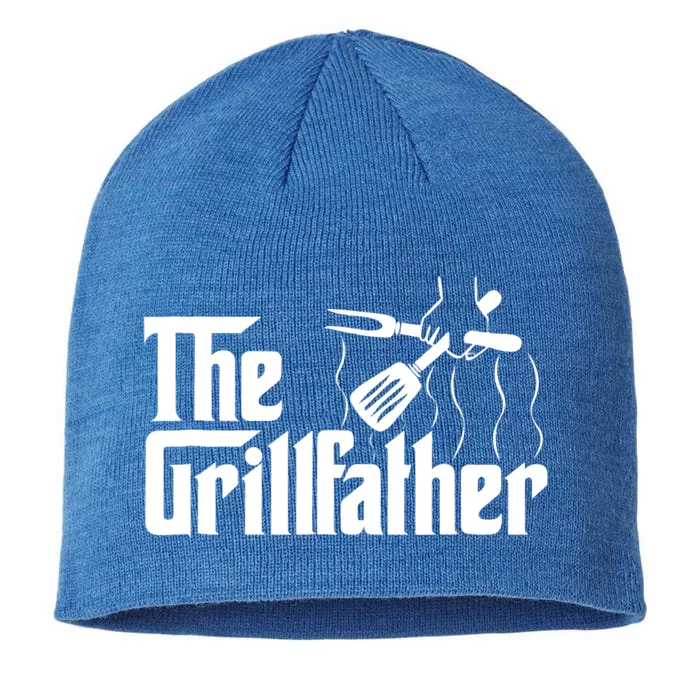 The Grillfather Bbq Grill And Smoker Barbecue Chef Cool Gift 8 1/2in Sustainable Knit Beanie