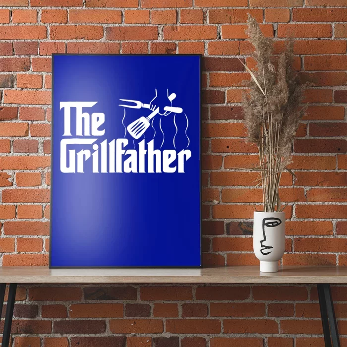 The Grillfather Bbq Grill And Smoker Barbecue Chef Cool Gift Poster