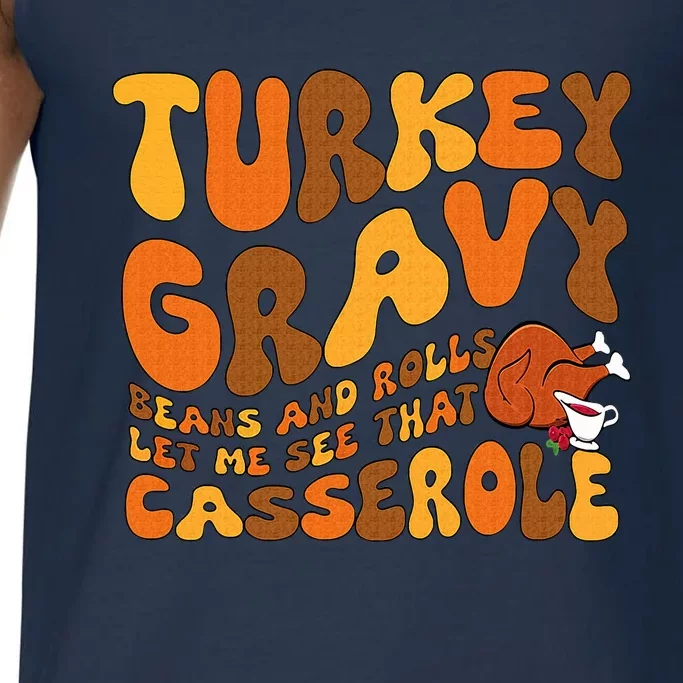 Turkey Gravy Beans And Rolls Casserole Funny Thanksgiving Comfort Colors® Tank Top