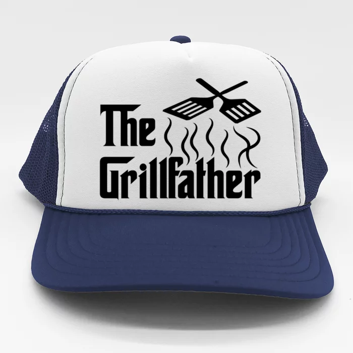 The Grillfather Bbq Grill And Smoker Barbecue Chef Meaningful Gift Trucker Hat