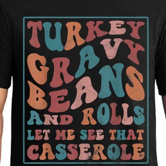 Turkey Gravy Beans And Rolls Let Me See That Casserole Pajama Set