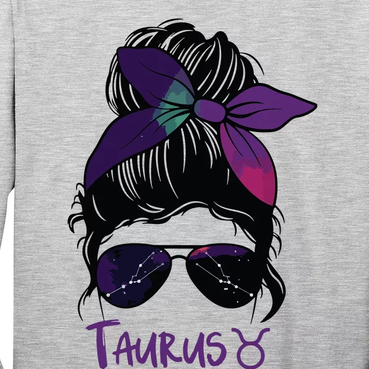 Taurus Girl Birthday Taurus Woman Zodiac Constellation Tall Long Sleeve T-Shirt