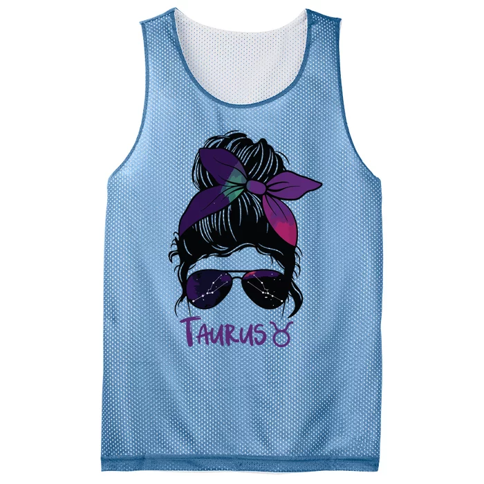 Taurus Girl Birthday Taurus Woman Zodiac Constellation Mesh Reversible Basketball Jersey Tank