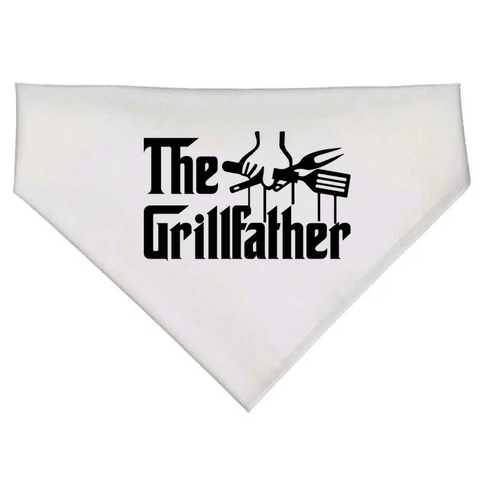 The Grillfather Bbq Lovers Foodie Present Cool Gift USA-Made Doggie Bandana