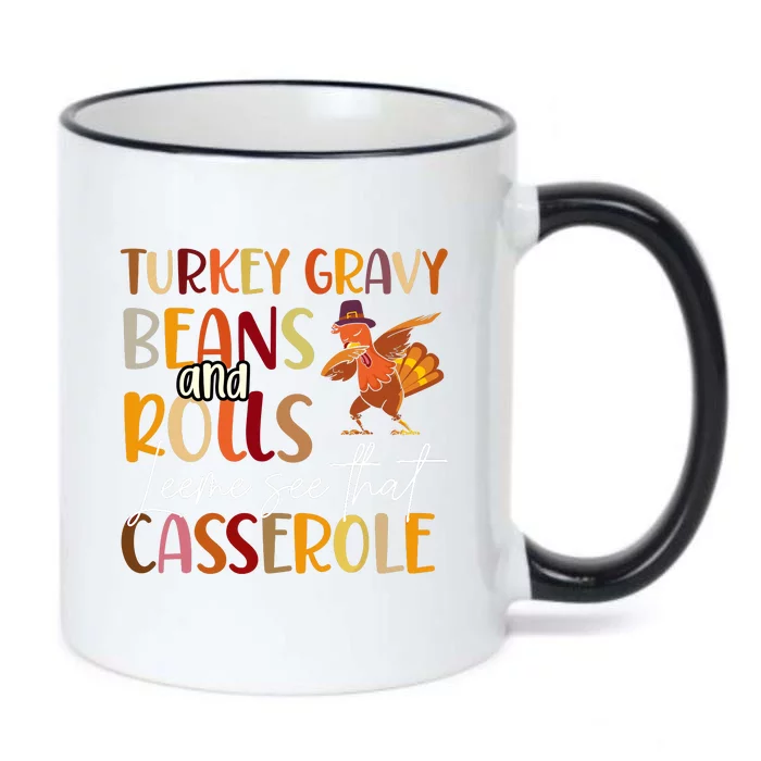 Turkey Gravy Beans And Rolls Let Me See That Casserole Black Color Changing Mug