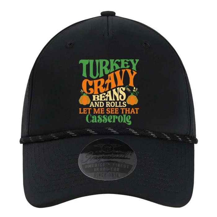 Turkey Gravy Beans And Rolls Funny Thanksgiving Cute Gift Performance The Dyno Cap