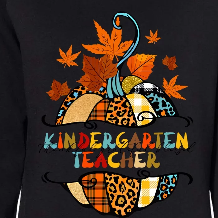 Thankful Grateful Blessed Kindergarten Teacher Gift Womens California Wash Sweatshirt