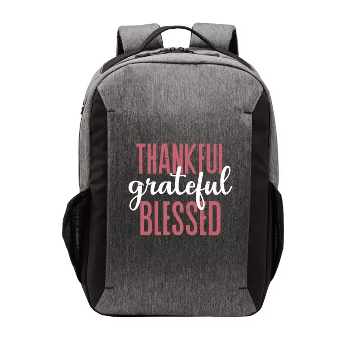 Thankful Grateful Blessed Cute Holiday Vector Backpack