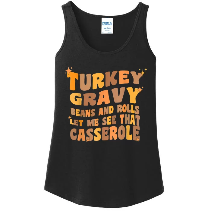 Turkey Gravy Beans And Rolls Let Me See That Casserole Ladies Essential Tank