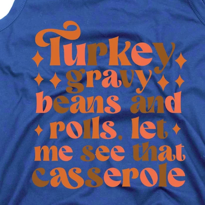 Turkey Gravy Beans And Rolls Thanksgiving Trendy Costume Gift Tank Top