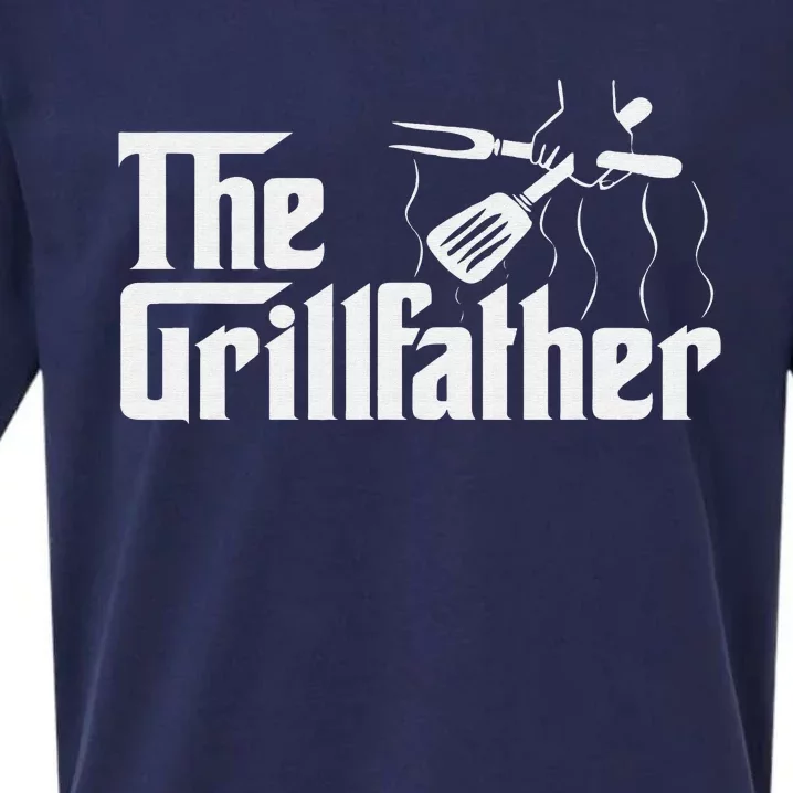 The Grillfather BBQ Grill &amp; Smoker  Barbecue Chef Sueded Cloud Jersey T-Shirt