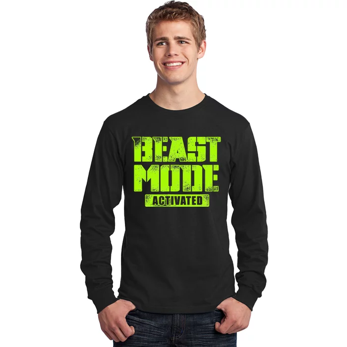 Trendy Graphic Beast Mode Activated Long Sleeve Shirt