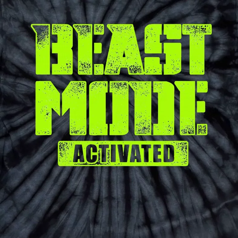 Trendy Graphic Beast Mode Activated Tie-Dye T-Shirt