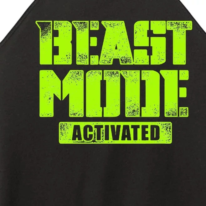 Trendy Graphic Beast Mode Activated Women’s Perfect Tri Rocker Tank