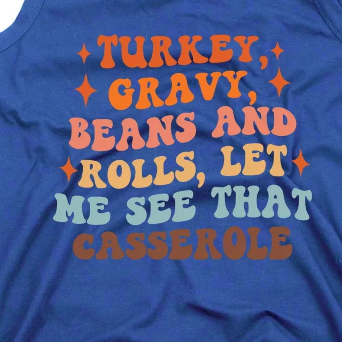 Turkey Gravy Beans And Rolls Funny Autumn Thanksgiving Cute Gift Tank Top