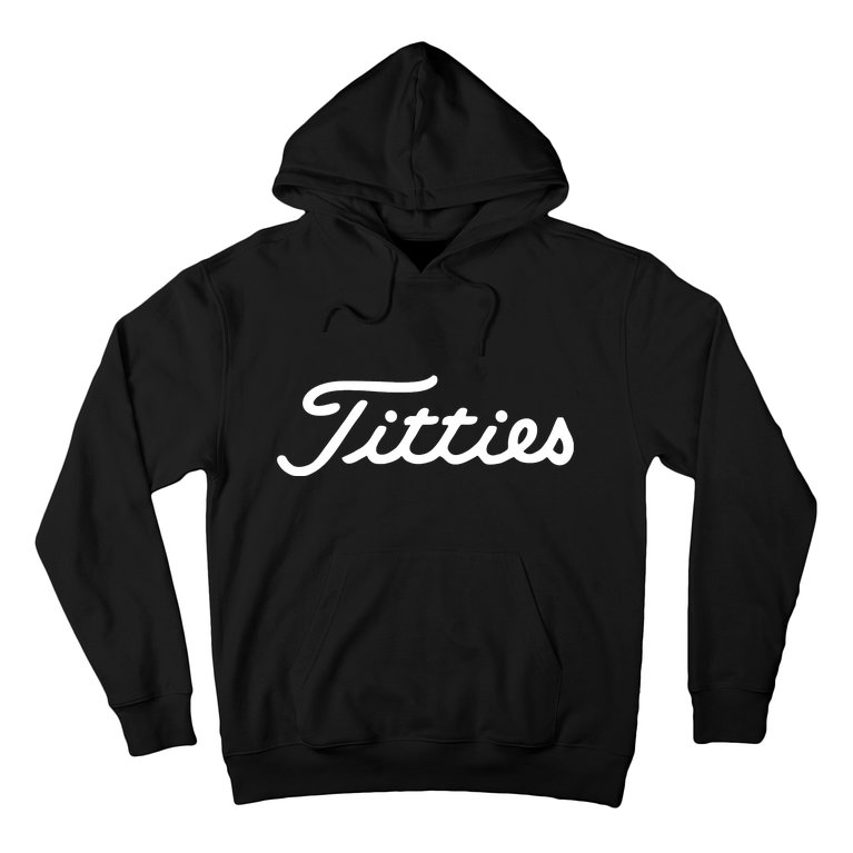 Titties Golf Bachelor Party Funny Golfing Gift Parody Hoodie