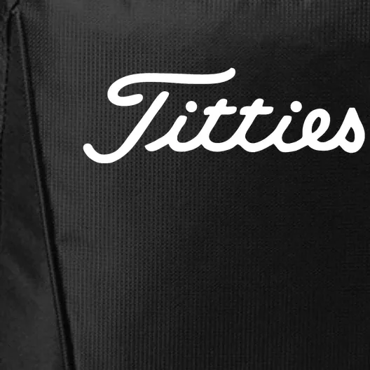 Titties Golf Bachelor Party Funny Golfing Gift Parody City Backpack