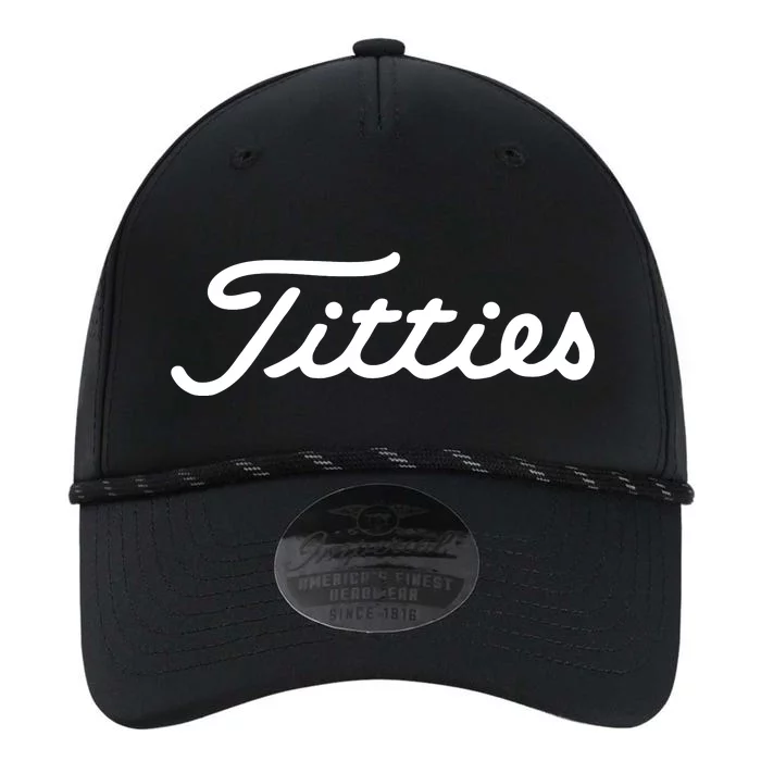 Titties Golf Bachelor Party Funny Golfing Gift Parody Performance The Dyno Cap