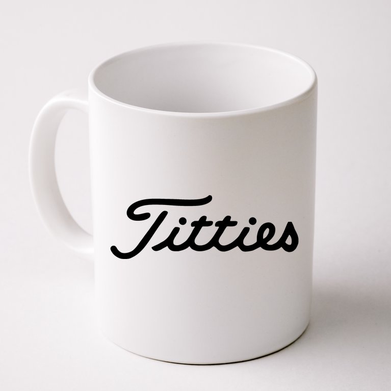 Titties Golf Bachelor Party Funny Golfing Gift Parody Coffee Mug