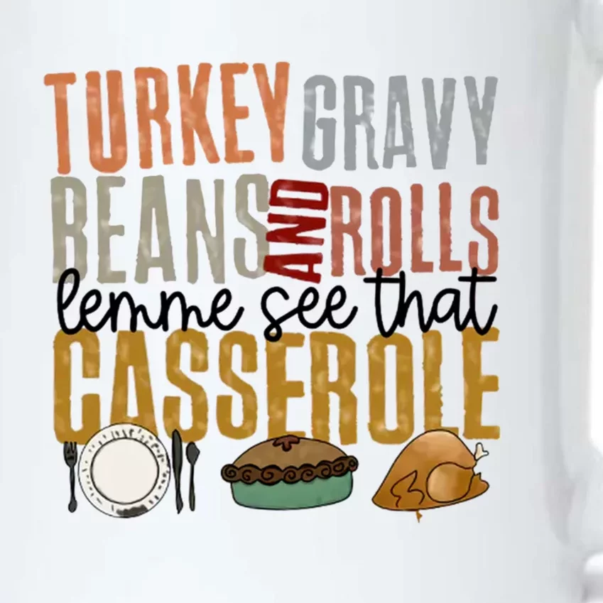 Turkey Gravy Beans And Rolls Gift Black Color Changing Mug