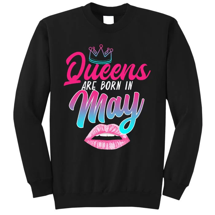 Taurus Gemini Birthday Queens Are Born In May Zodiac Sign Sweatshirt