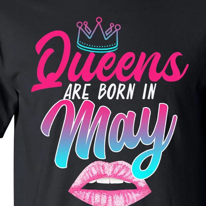 Taurus Gemini Birthday Queens Are Born In May Zodiac Sign Tall T-Shirt