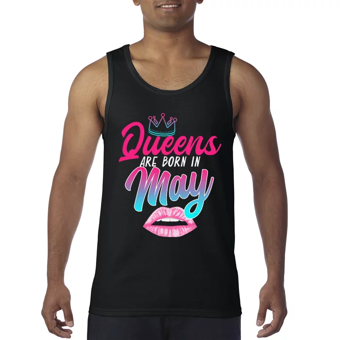 Taurus Gemini Birthday Queens Are Born In May Zodiac Sign Tank Top