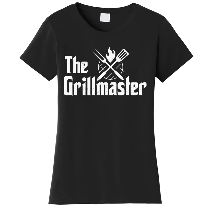 The Grillmaster Bbq Grill & Smoker Barbecue Chef Women's T-Shirt