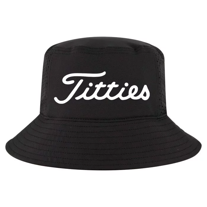 Titties Golf Bachelor Party Funny Golfing Gift Parody Cool Comfort Performance Bucket Hat